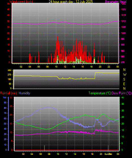 24 Hour Graph for Day 12