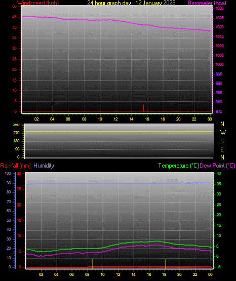 24 Hour Graph for Day 12