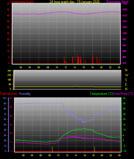 24 Hour Graph for Day 19