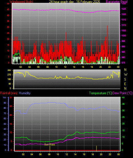 24 Hour Graph for Day 16
