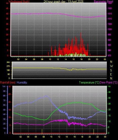 24 Hour Graph for Day 19